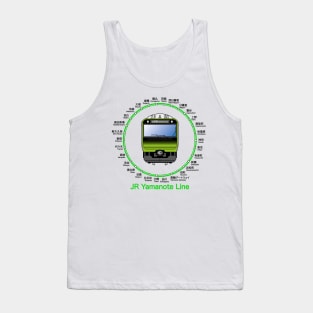 JR Yamanote Line Train and Stations Tank Top